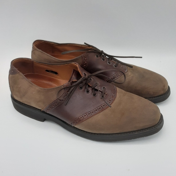 Allen Edmonds Oxford Saddle Leather Suede Lace Up Shoes. main image 7